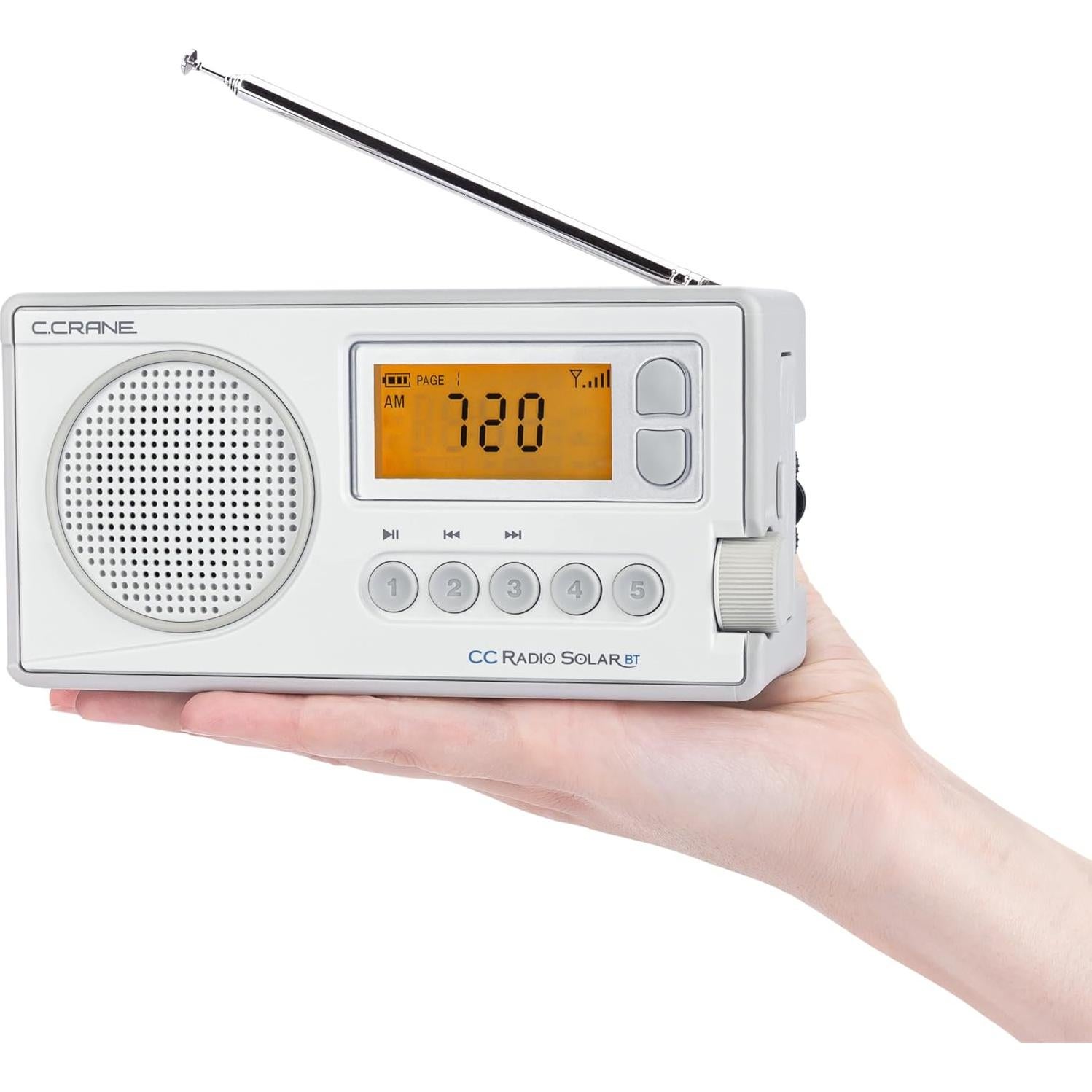 Radio de Emergencia C. Crane CCRadio Solar Bluetooth NOAA