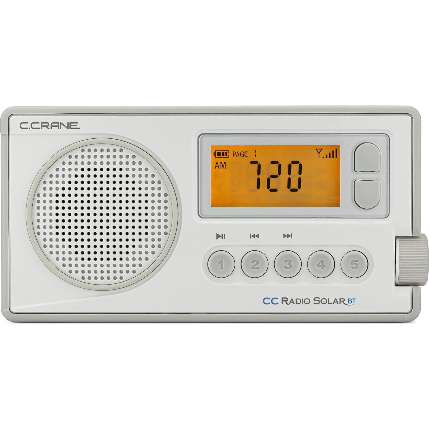 Radio de Emergencia C. Crane CCRadio Solar Bluetooth NOAA