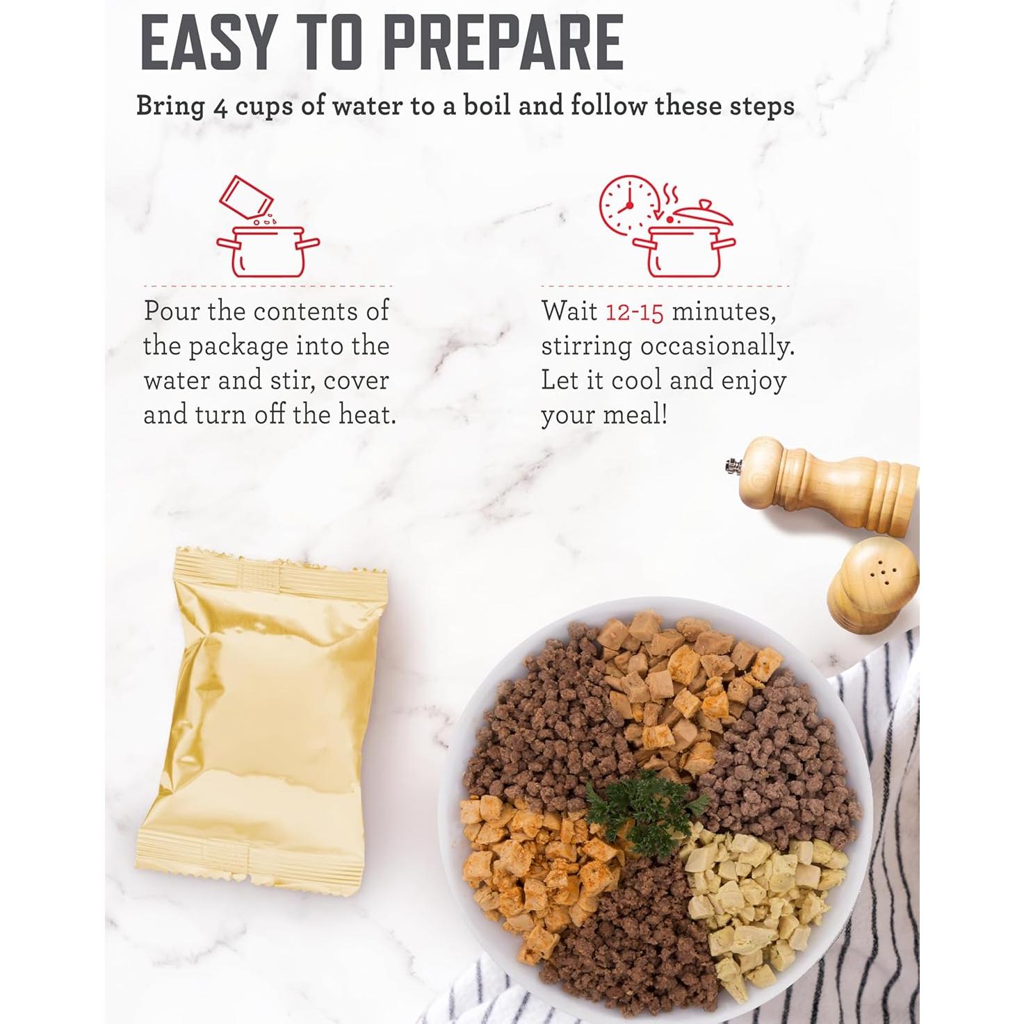 Balde de Comida de Emergencia ReadyWise 88 Porciones