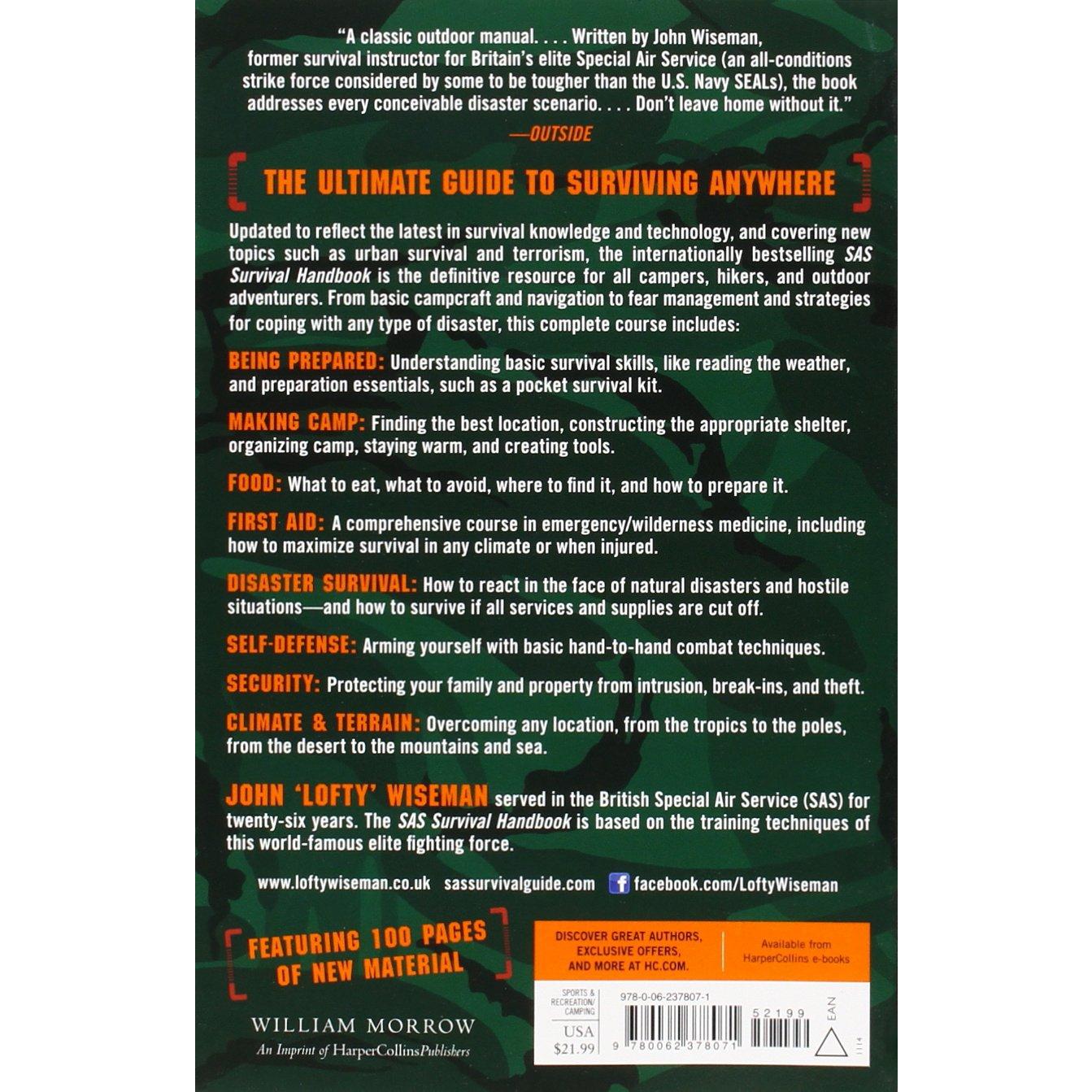 SAS Survival Handbook, Third Edition: A Comprehensive Course in Emergency and Wilderness Medicine