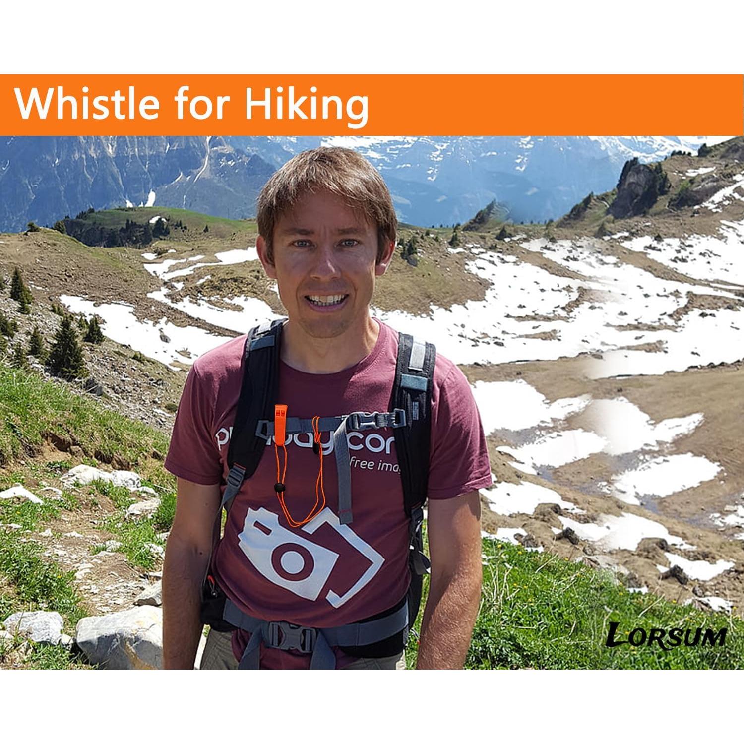 Silbato de Emergencia Amzonly A205-OR 120db Paquete de 5