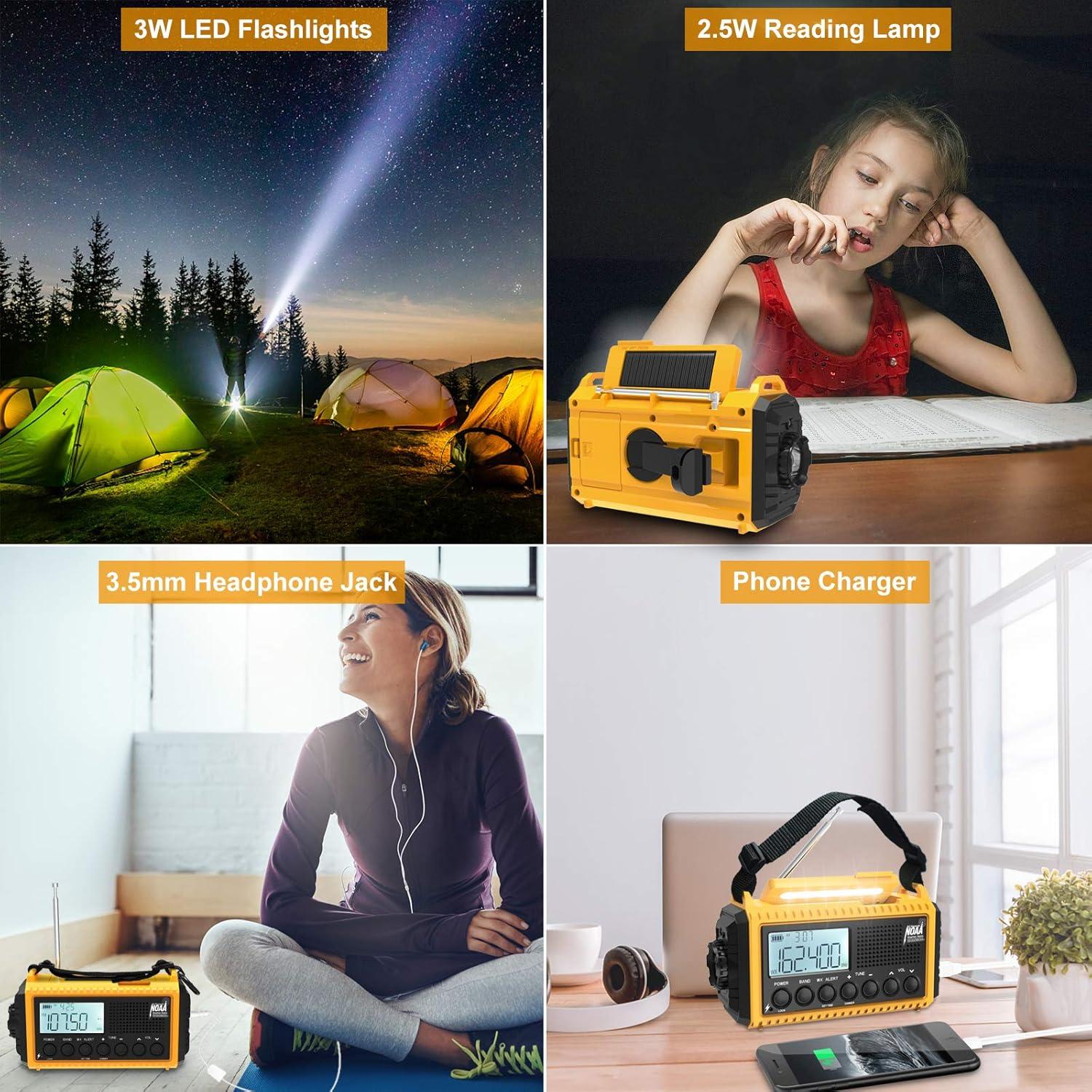 Radio Meteorológica Raynic CR1009Pro 5000mAh AM/FM/SW