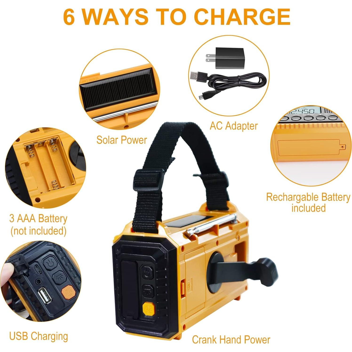 Radio Meteorológica Raynic CR1009Pro 5000mAh AM/FM/SW