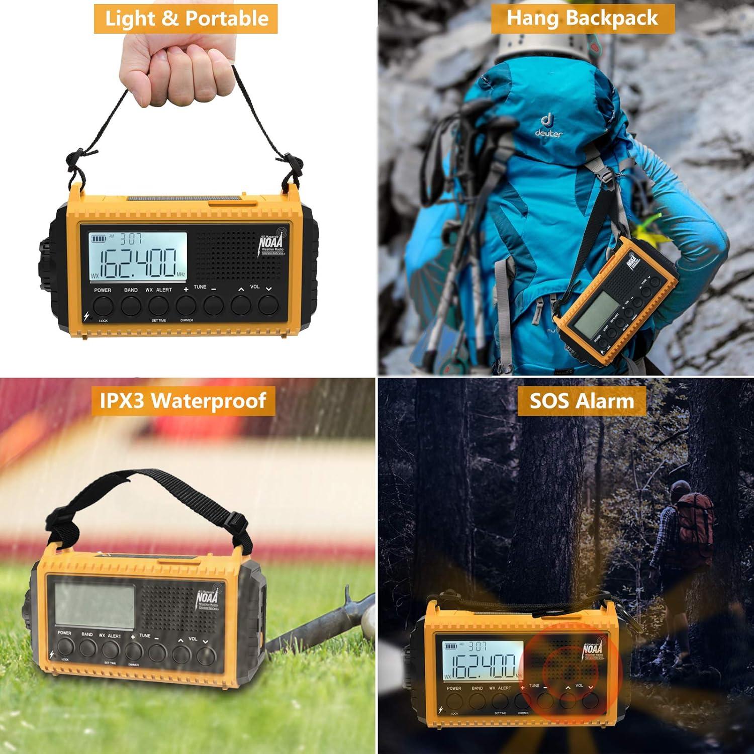 Radio Meteorológica Raynic CR1009Pro 5000mAh AM/FM/SW