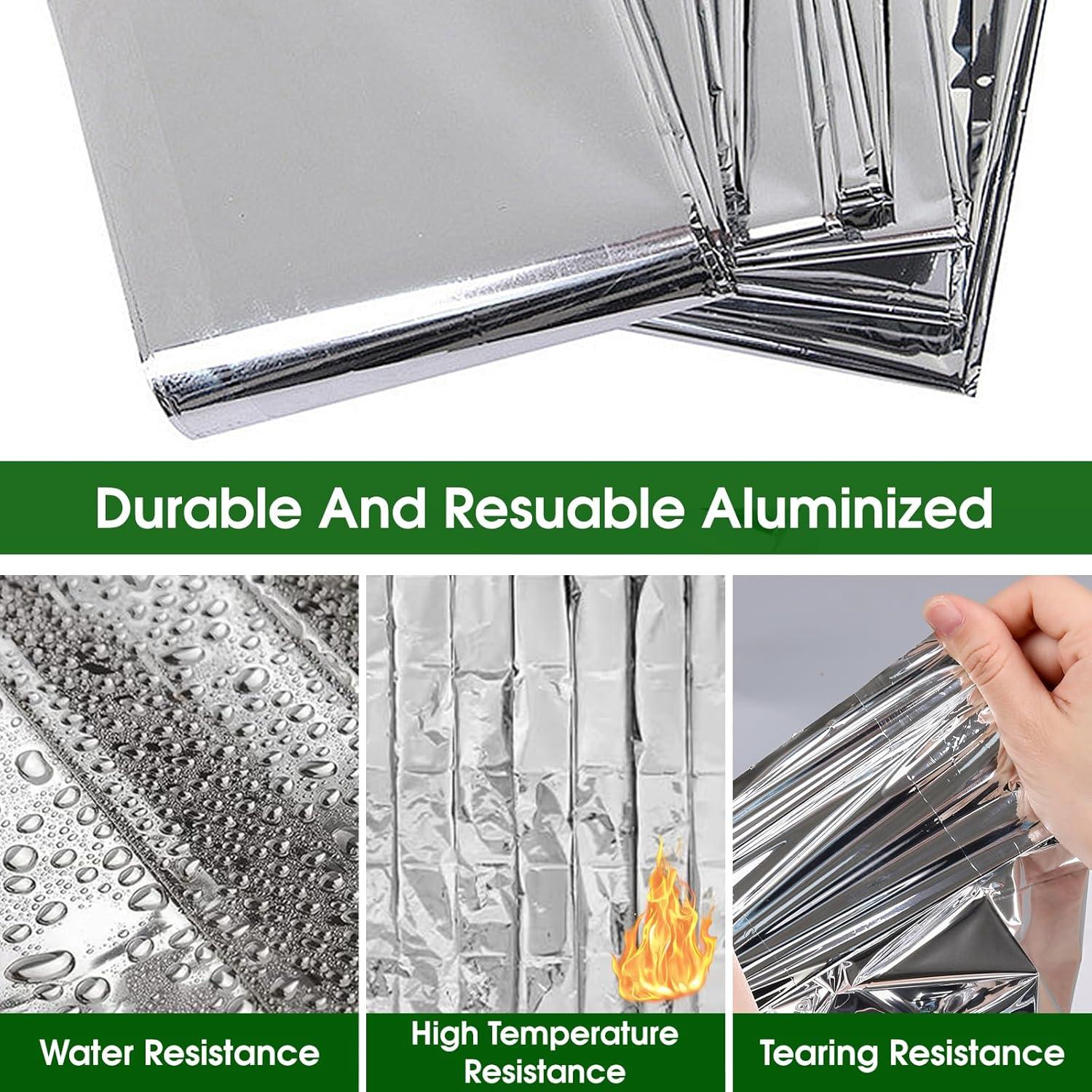 CXYARY Manta Térmica de Mylar 6 Pcs 213x132 cm Camping