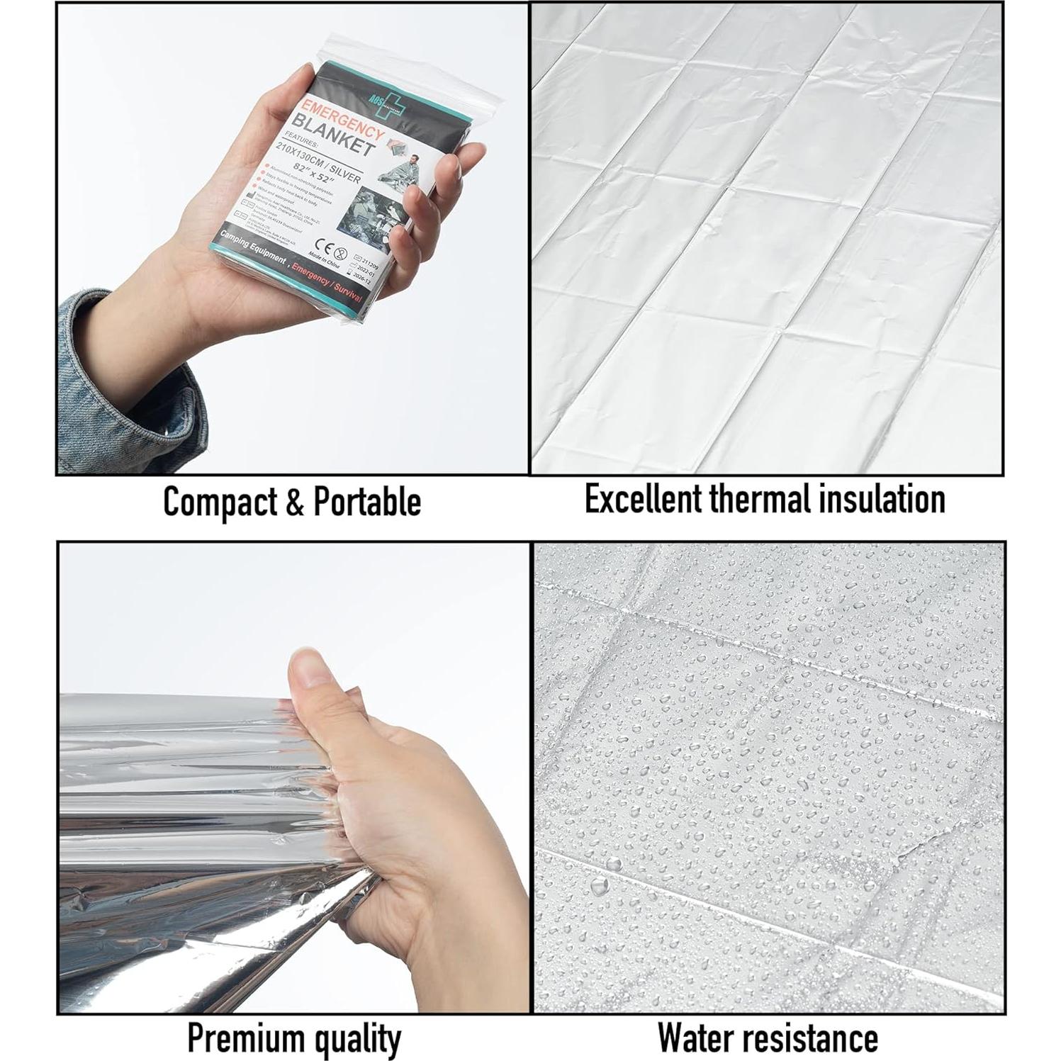 Manta de Emergencia General Medi 12 Unidades Aluminio