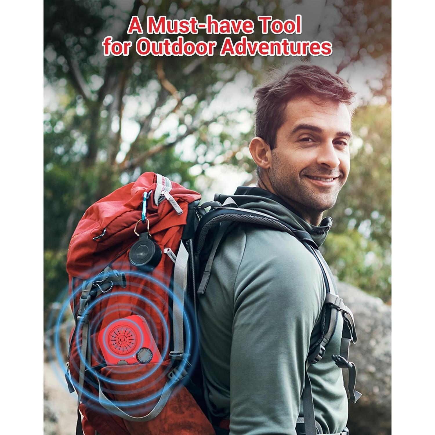 Radio de Manivela Esky 7400mWh AM/FM NOAA con Power Bank