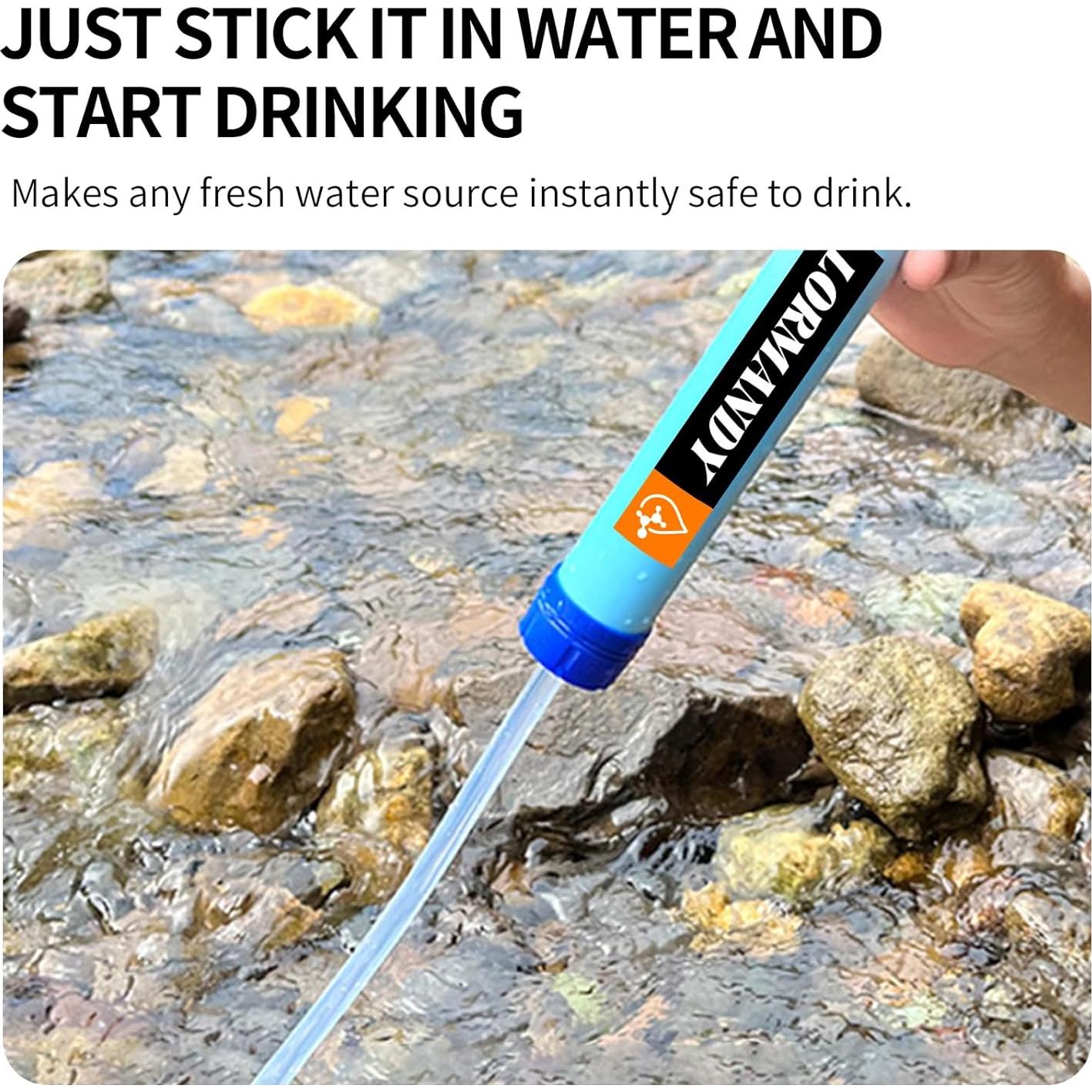 Filtro de Agua Personal Lormandy Mini Portátil 0.01 micrones