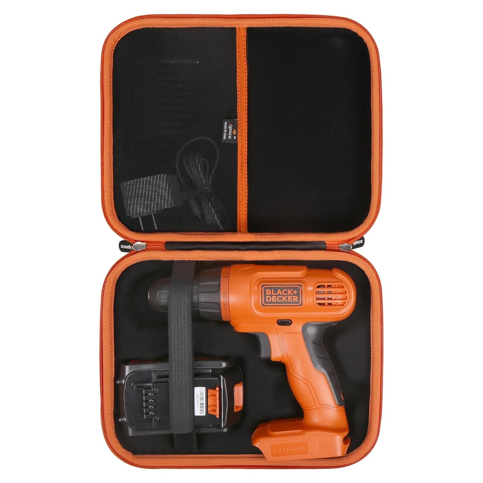 Funda Protectora Dura BLACK+DECKER 20V MAX Taladro Inalámbrico