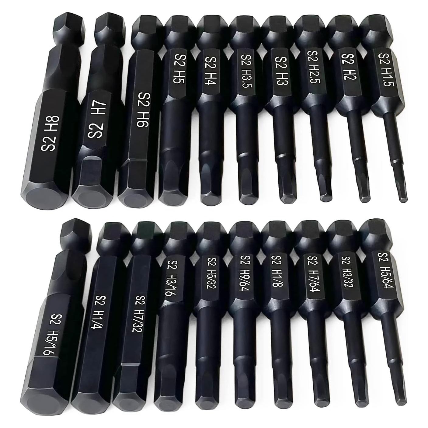 Juego de Puntas Allen PTSLKHN 20 Piezas Métricas y SAE