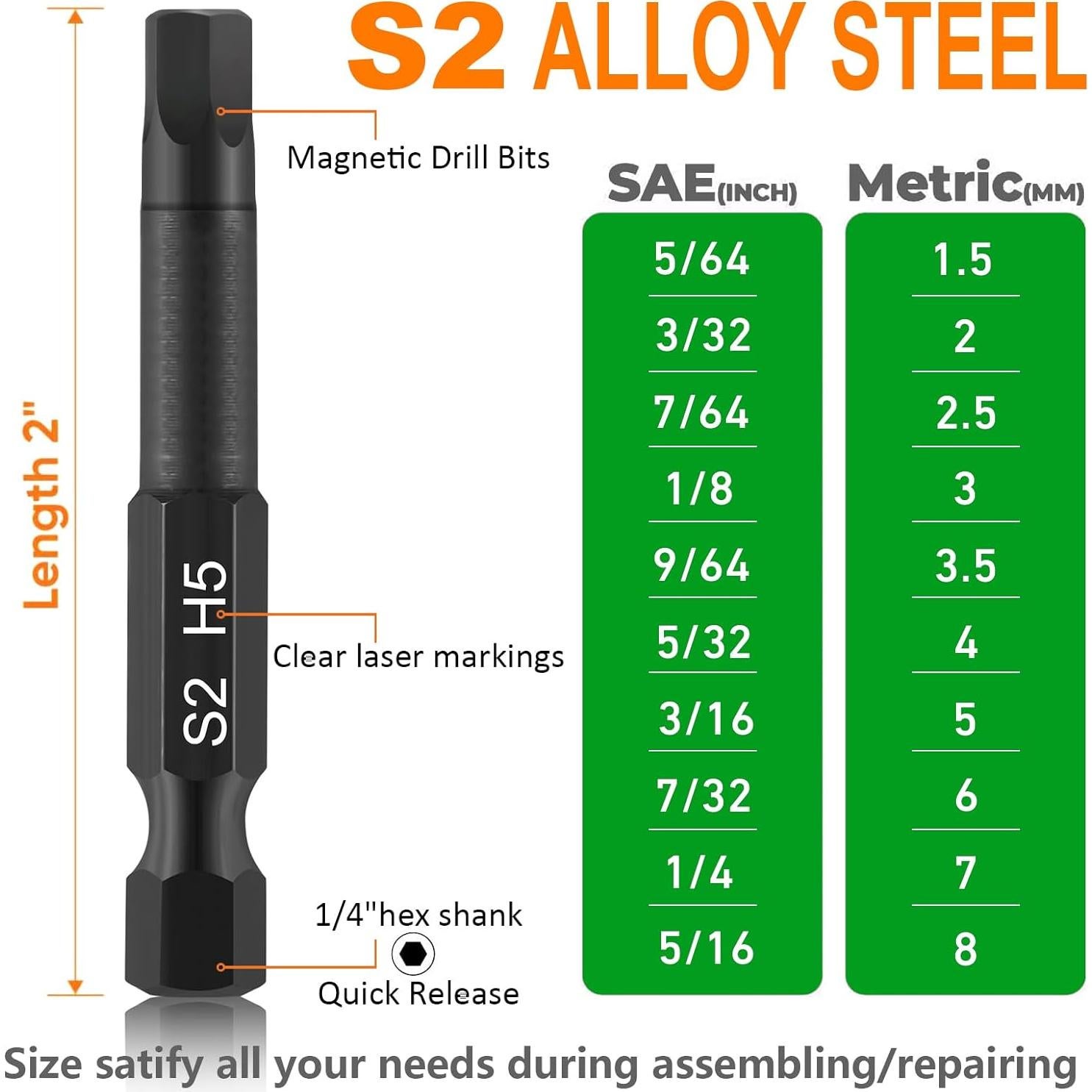 Juego de Puntas Allen PTSLKHN 20 Piezas Métricas y SAE