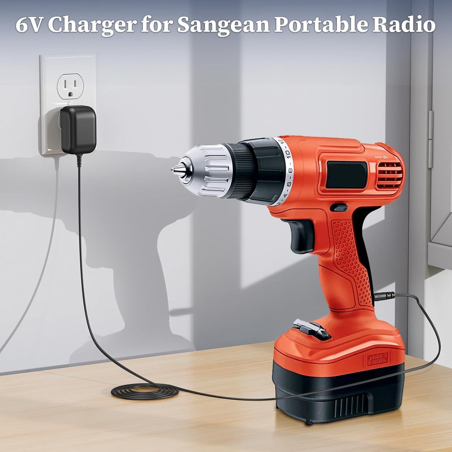 Cargador 12V Black & Decker GCO1200 Adaptador AC/DC 1.8m