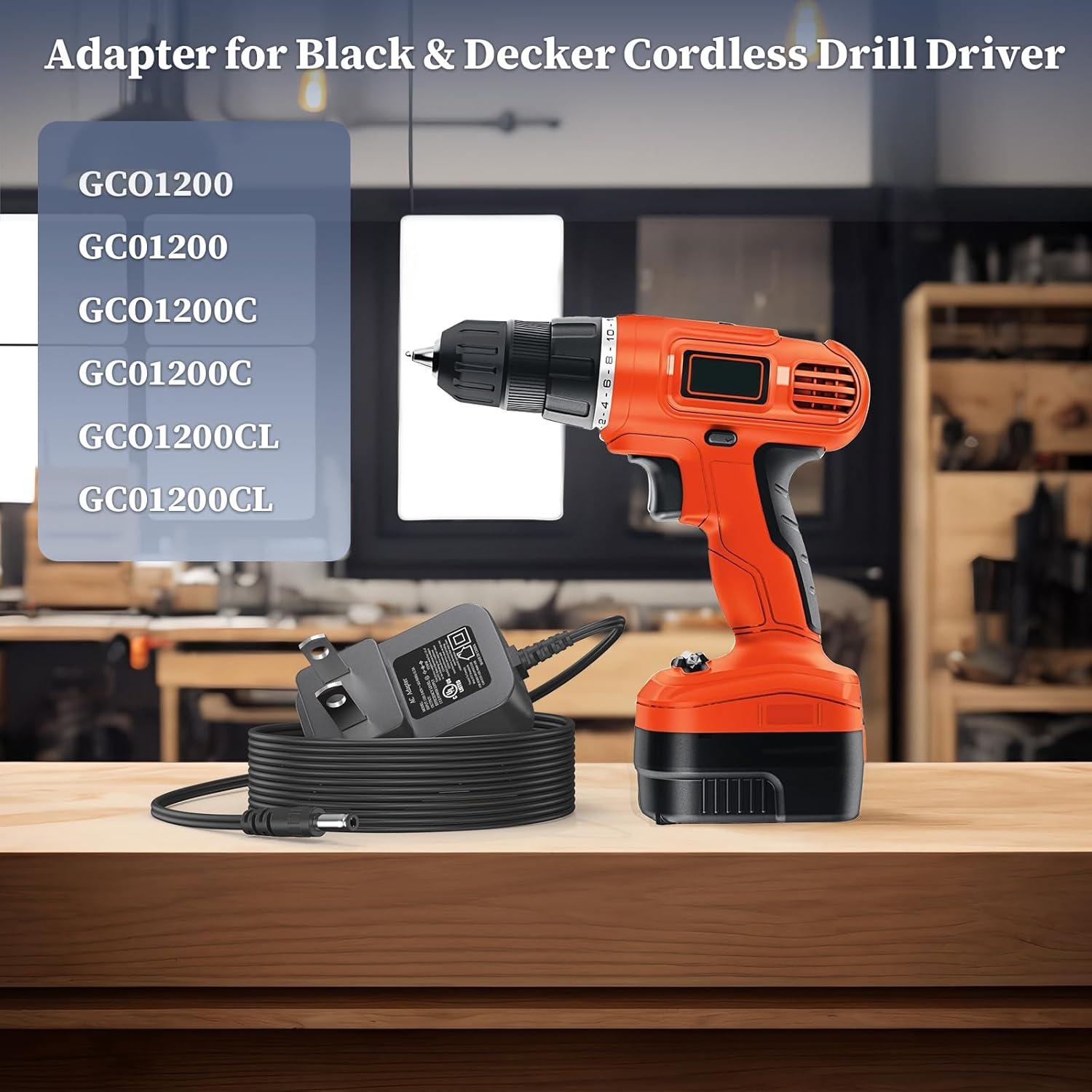 Cargador 12V Black & Decker GCO1200 Adaptador AC/DC 1.8m