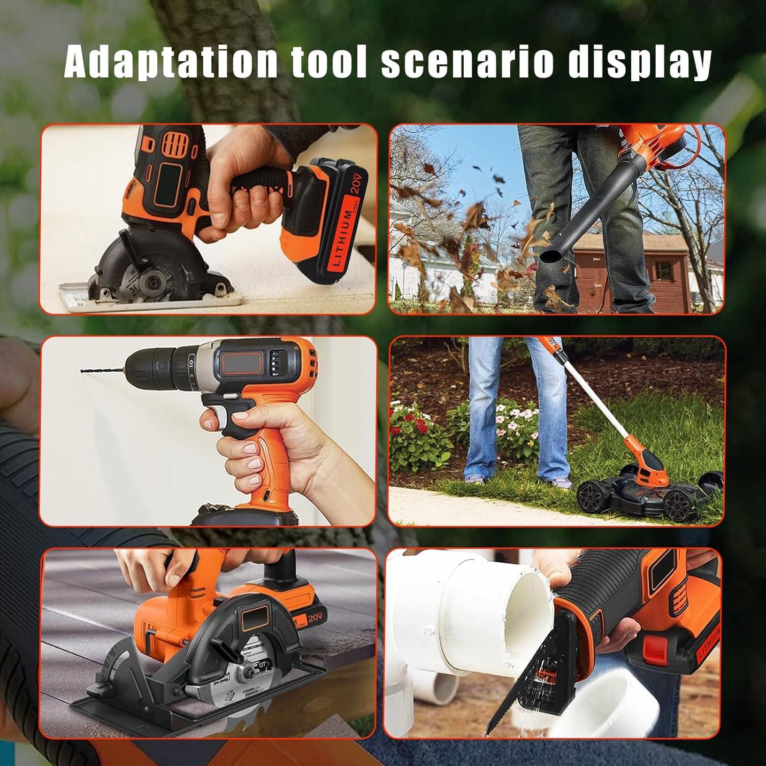 Batería de Litio 3.5Ah 20V CaliHutt Compatible Black & Decker