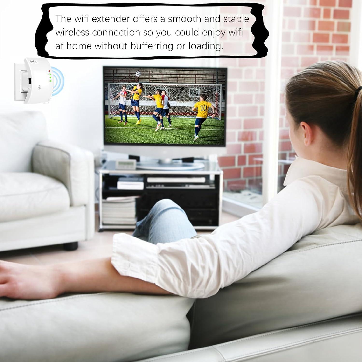 Extensor de WiFi Inalámbrico Aigital 300Mbps 2.4GHz con Ethernet