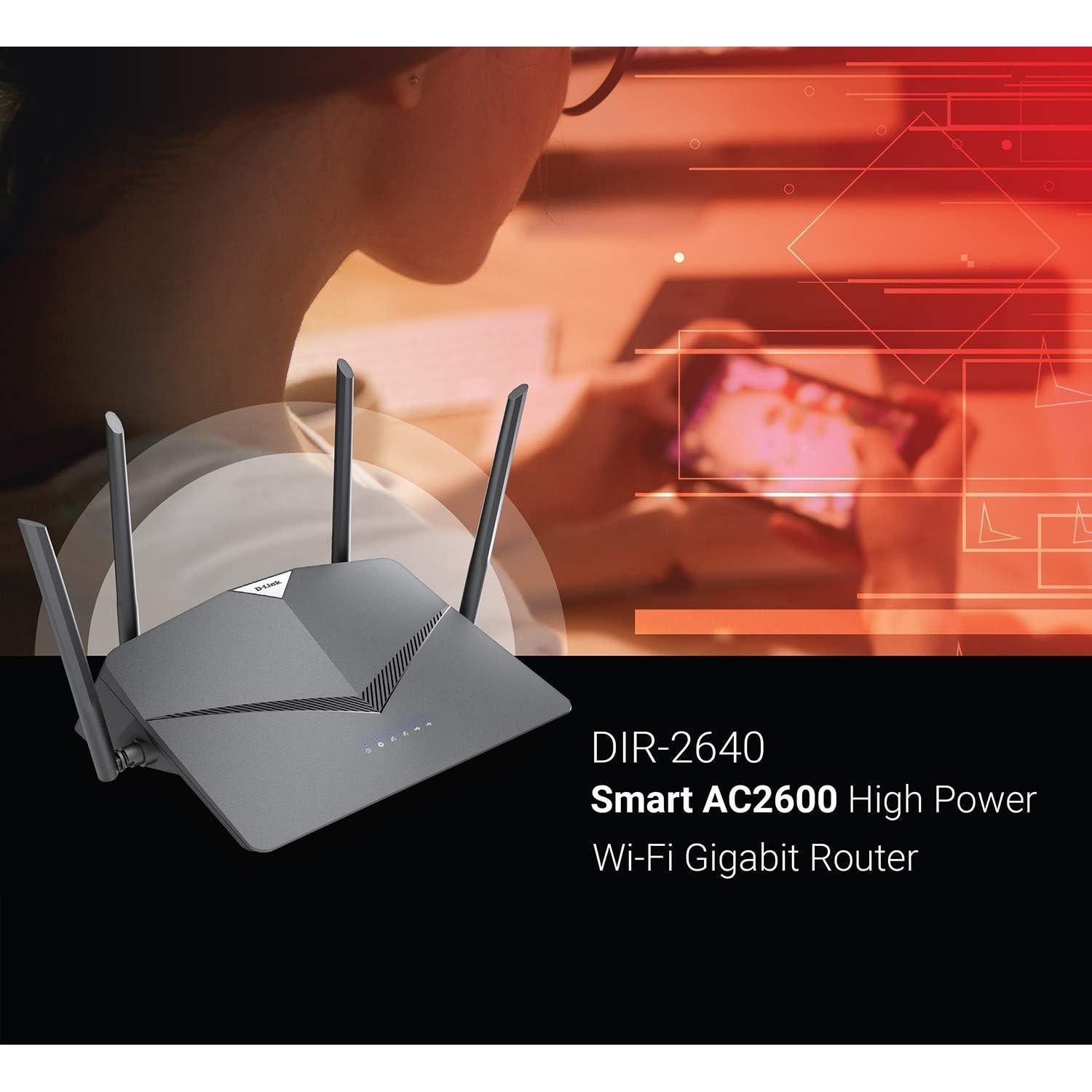 Router D-Link AC2600 WiFi Mesh DIR-2640, Doble Banda