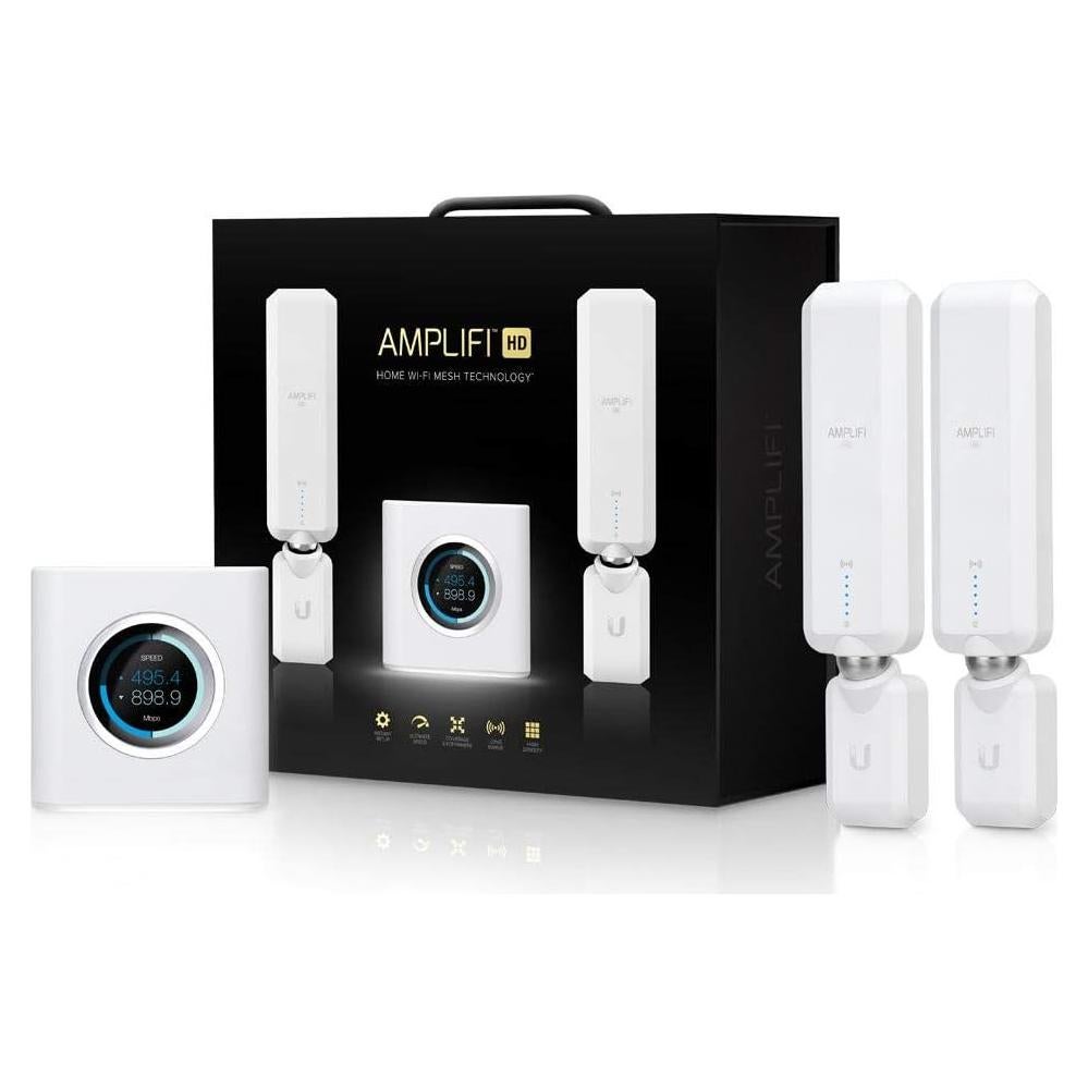 Sistema WiFi AmpliFi HD Ubiquiti, Router Mesh 220V, 2 Puntos