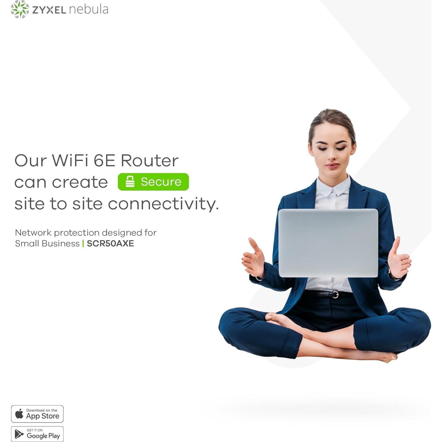 Router Inalámbrico ZYXEL SCR 50AXE WiFi 6E Tri-Banda 5400 Mbps