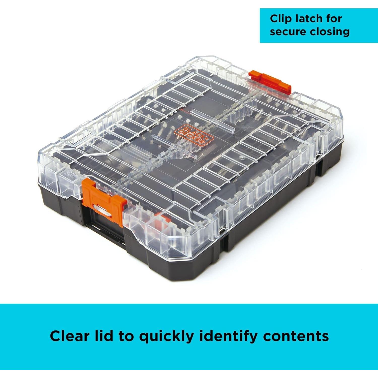 Juego de Puntas de Destornillador BLACK+DECKER 200 Piezas