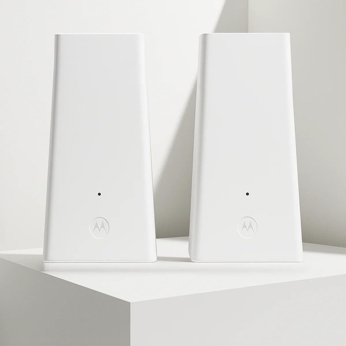 Router WiFi 6E Motorola MQ20 Doble Pack 8.4 Gbps Blanco