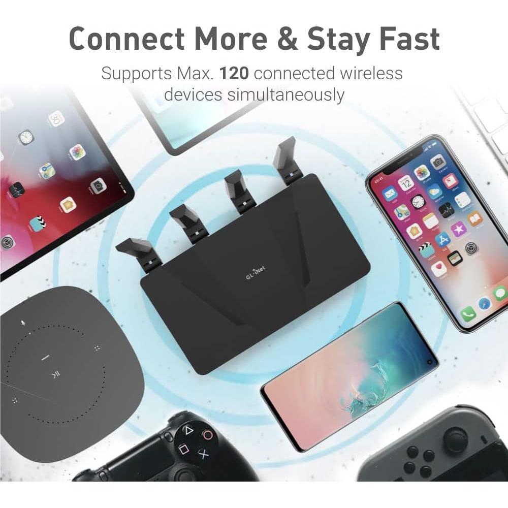 Router Inalámbrico Gigabit GL.iNet GL-AX1800 WiFi 6 Doble Banda