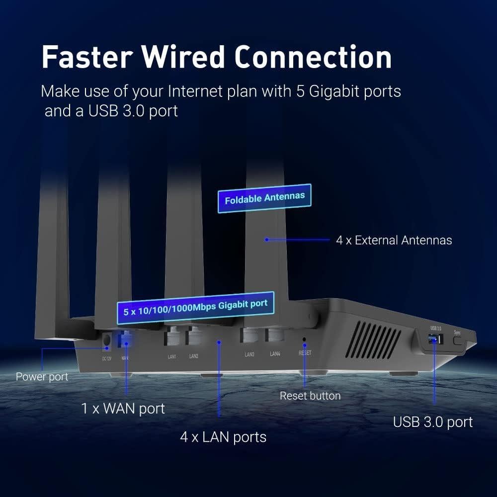 Router Inalámbrico Gigabit GL.iNet GL-AX1800 WiFi 6 Doble Banda