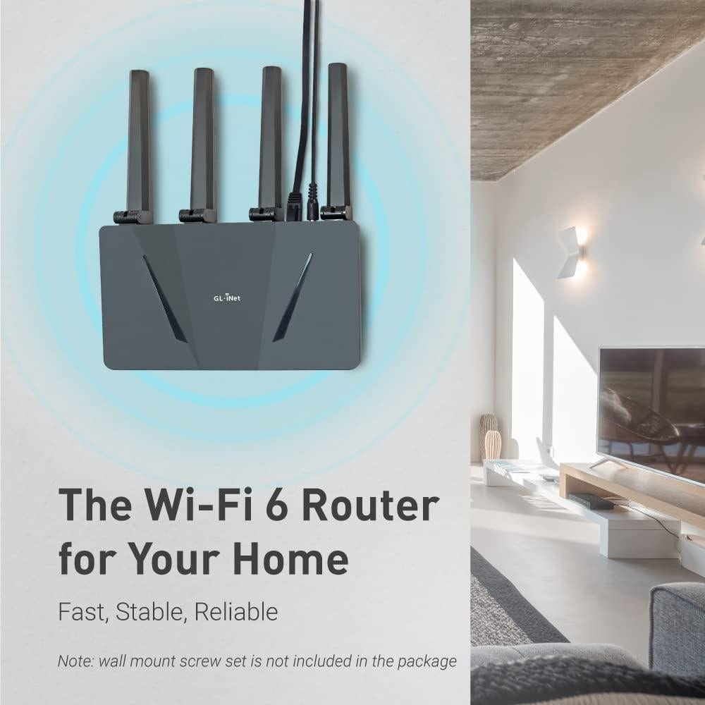 Router Inalámbrico Gigabit GL.iNet GL-AX1800 WiFi 6 Doble Banda