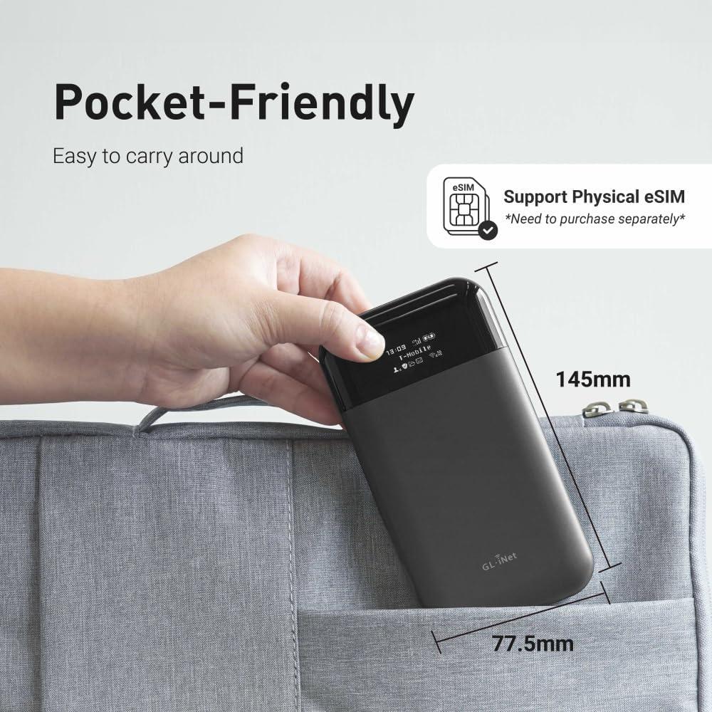 Punto de Acceso Wi-Fi Portátil 4G LTE GL.iNet GL-E750V2 MUDI