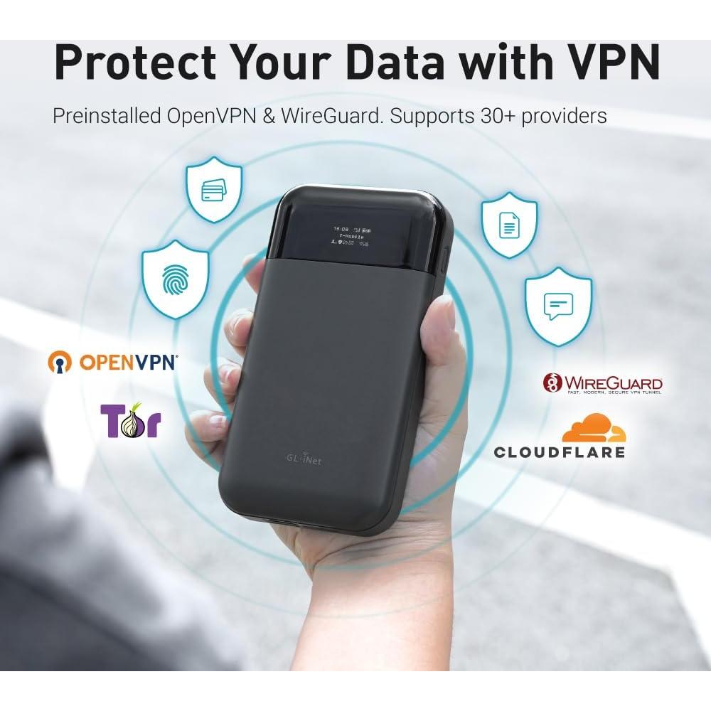 Punto de Acceso Wi-Fi Portátil 4G LTE GL.iNet GL-E750V2 MUDI