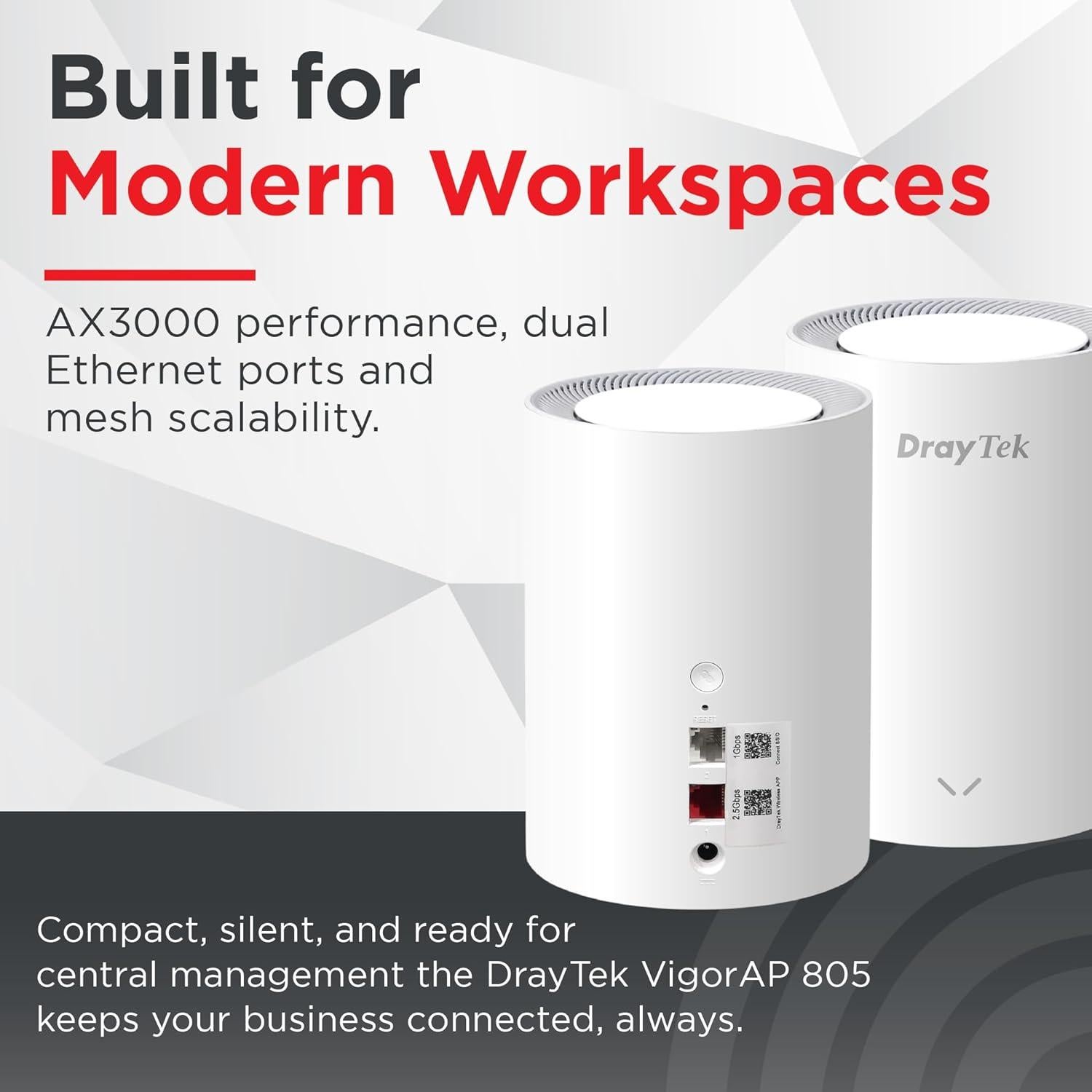 Punto de Acceso Inalámbrico DrayTek Vigor AP805 Wi-Fi 6 AX3000