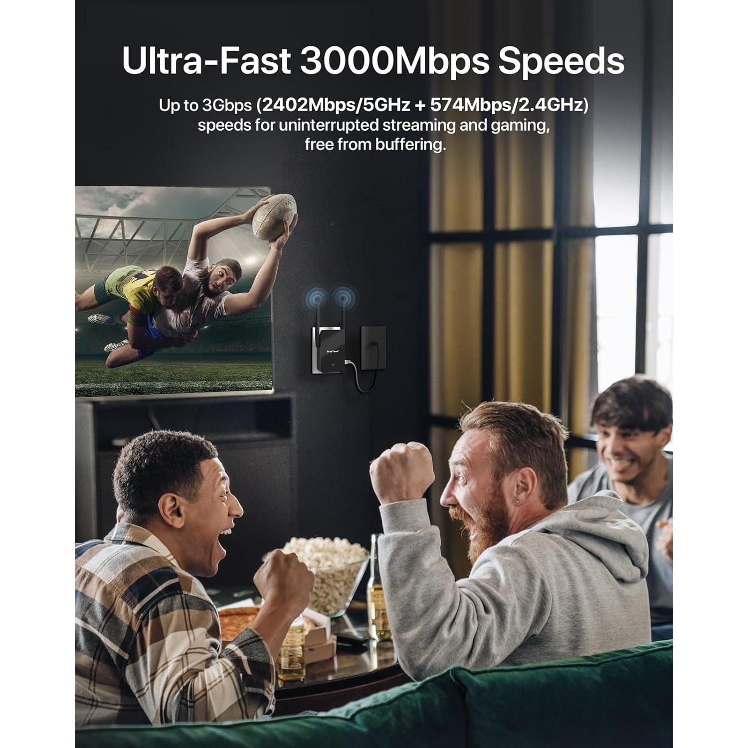 Punto de Acceso WiFi 6 BrosTrend AX3000 Doble Banda 3000Mbps