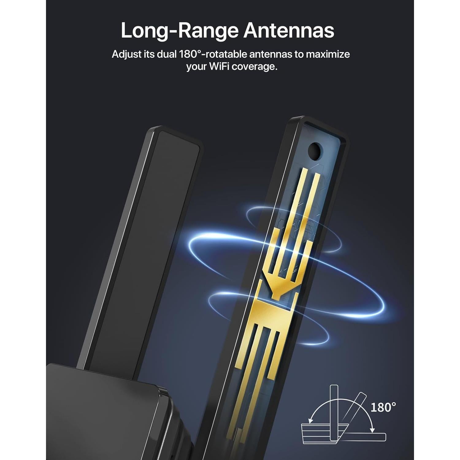 Punto de Acceso WiFi 6 BrosTrend AX3000 Doble Banda 3000Mbps