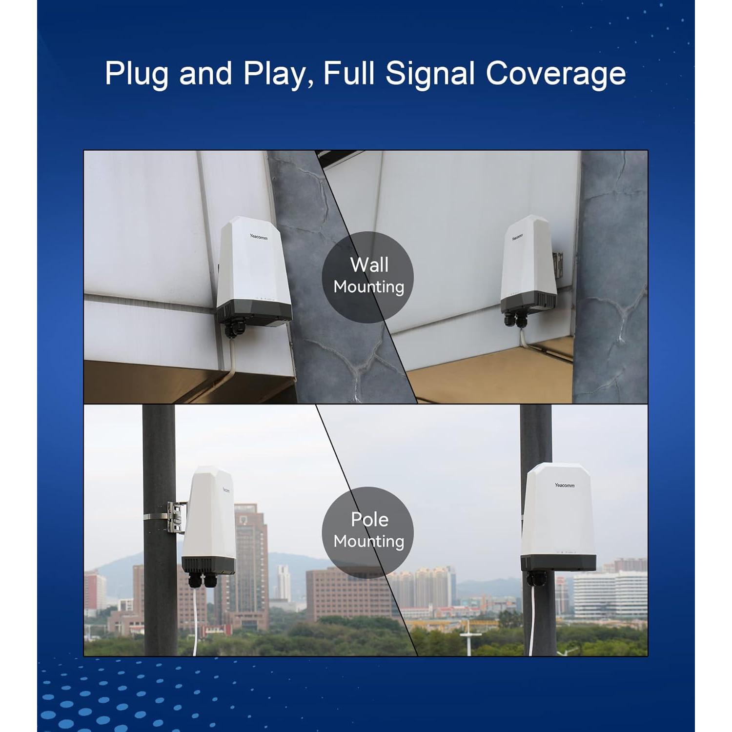 Enrutador 5G al aire libre Yeacomm NR610 IP67 con doble SIM