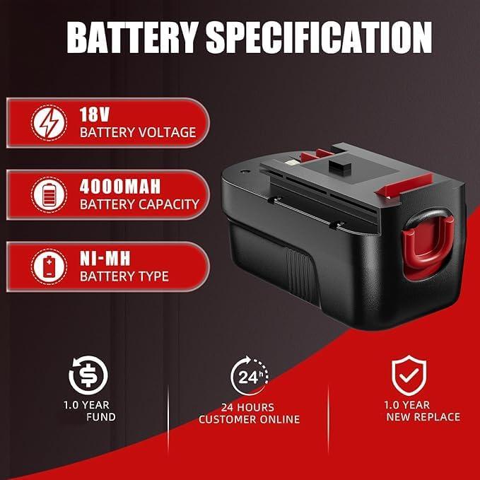 Batería VANTTECH HPB18 18V 4000mAh Ni-Mh 2 Pack