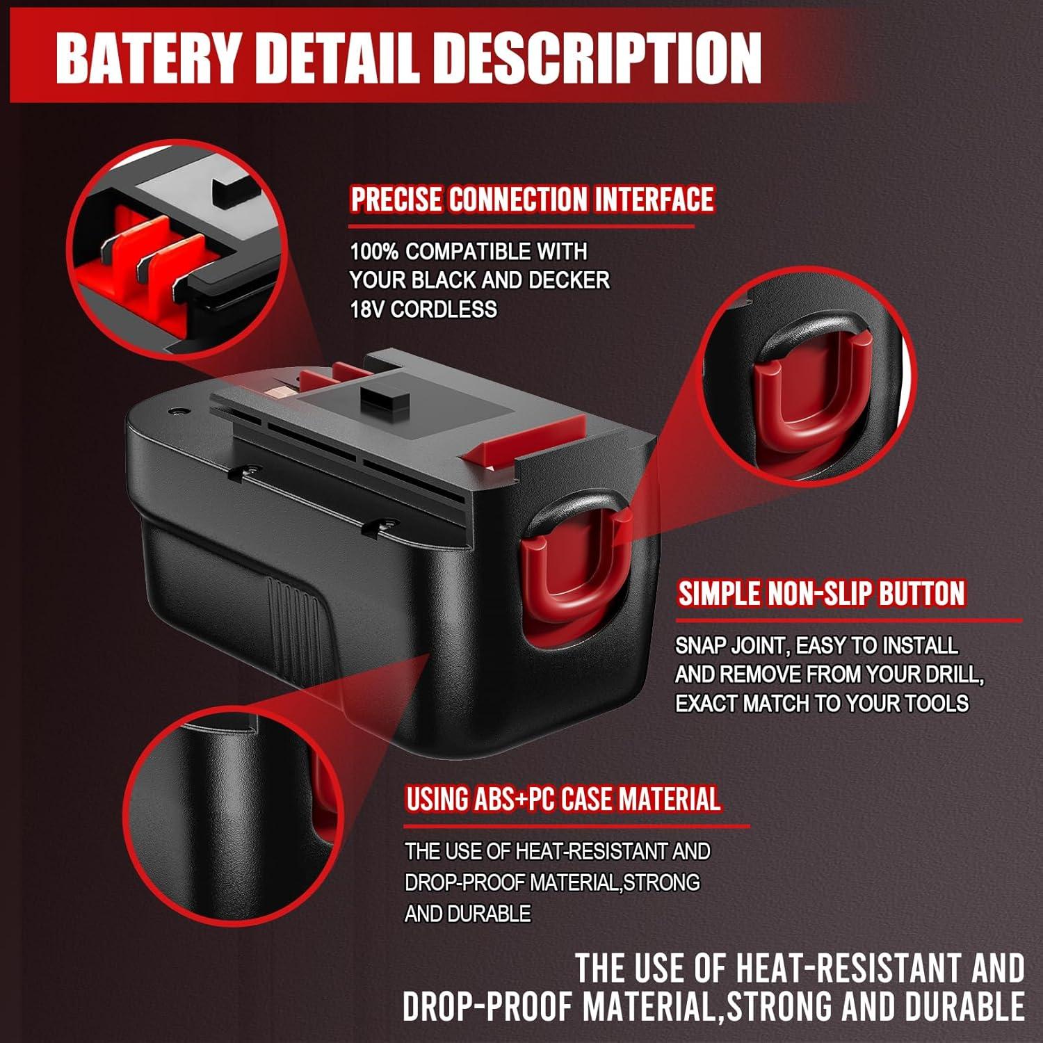 Batería VANTTECH HPB18 18V 4000mAh Ni-Mh 2 Pack