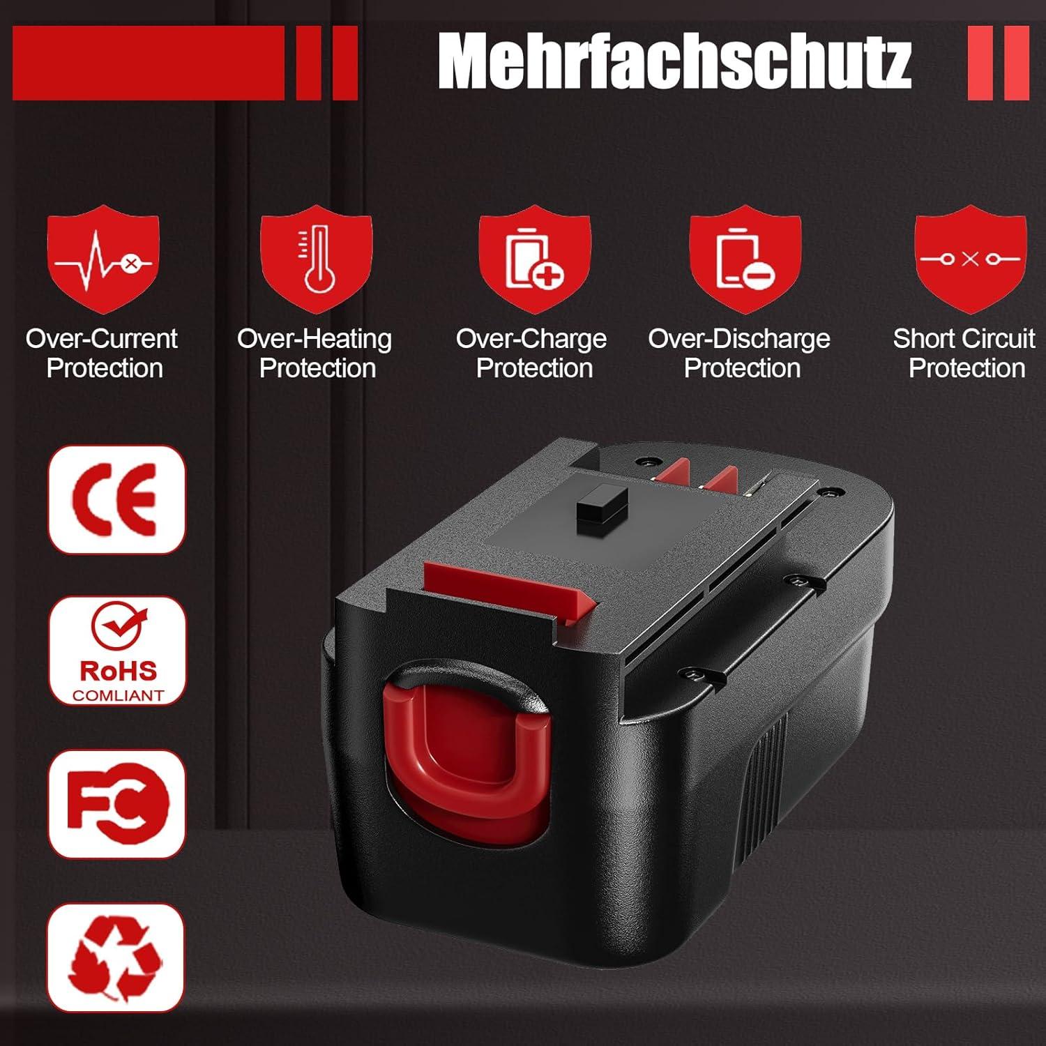 Batería VANTTECH HPB18 18V 4000mAh Ni-Mh 2 Pack