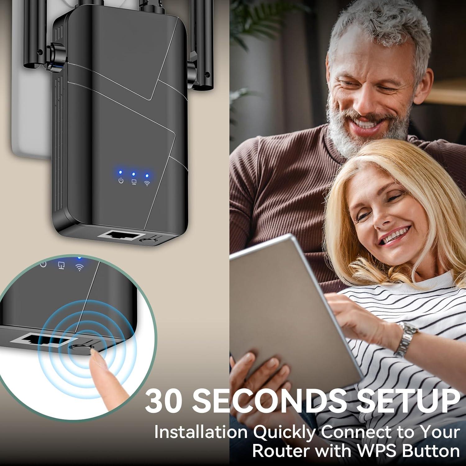 Amplificador de Señal WiFi Baetaey 2025 - Cobertura 929 m²