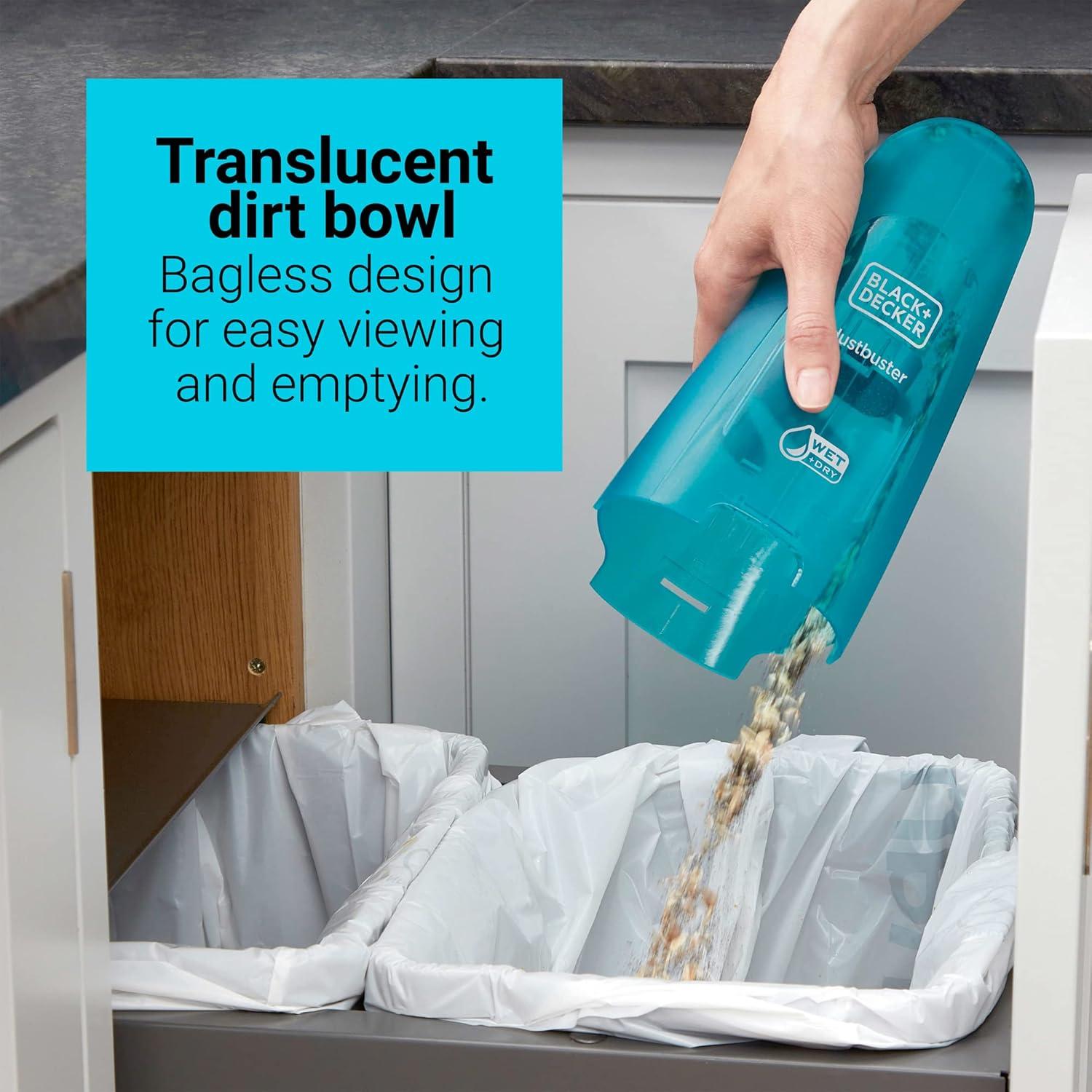 Aspiradora de mano BLACK+DECKER HNVC215BW52 368g inalámbrica