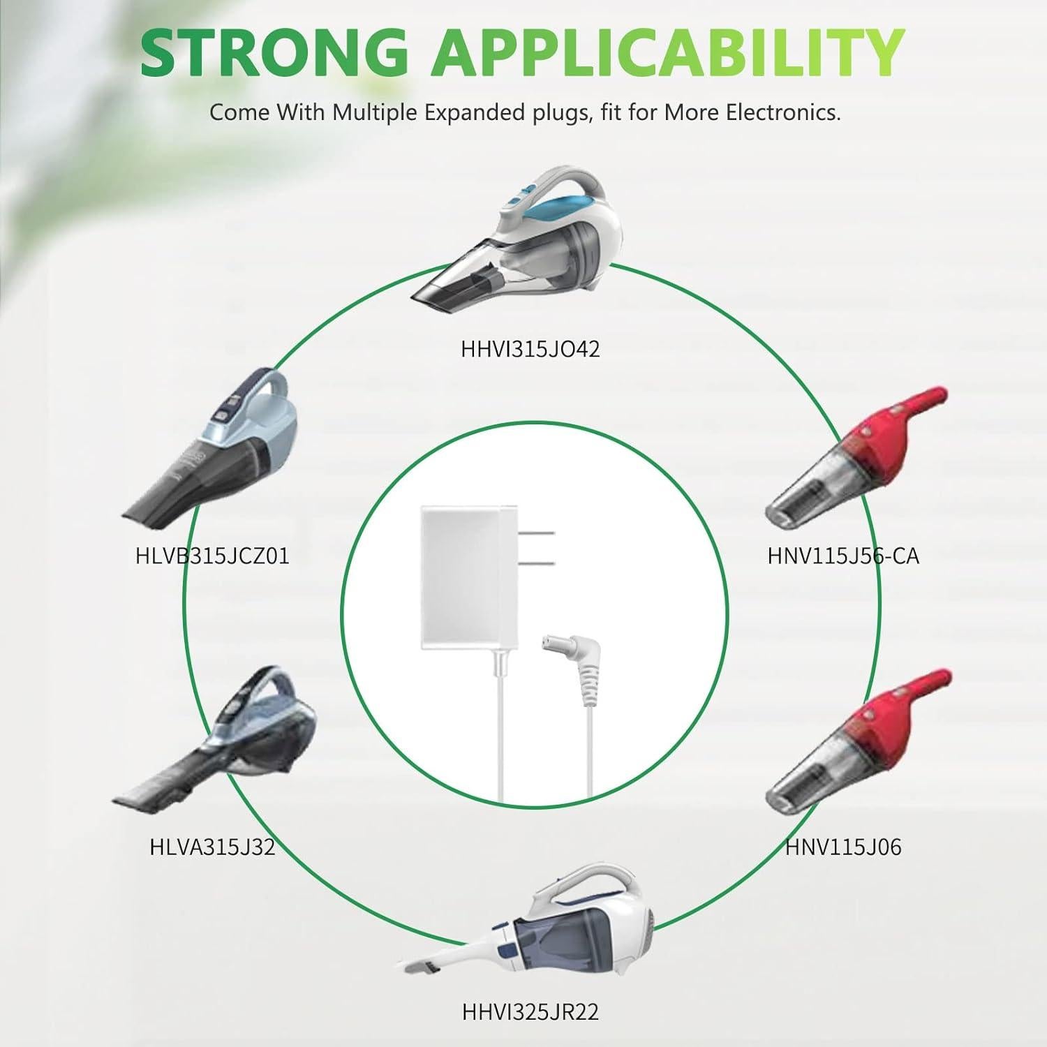 Cargador 15V Czepa para Aspiradora Black & Decker HHVI320JR02