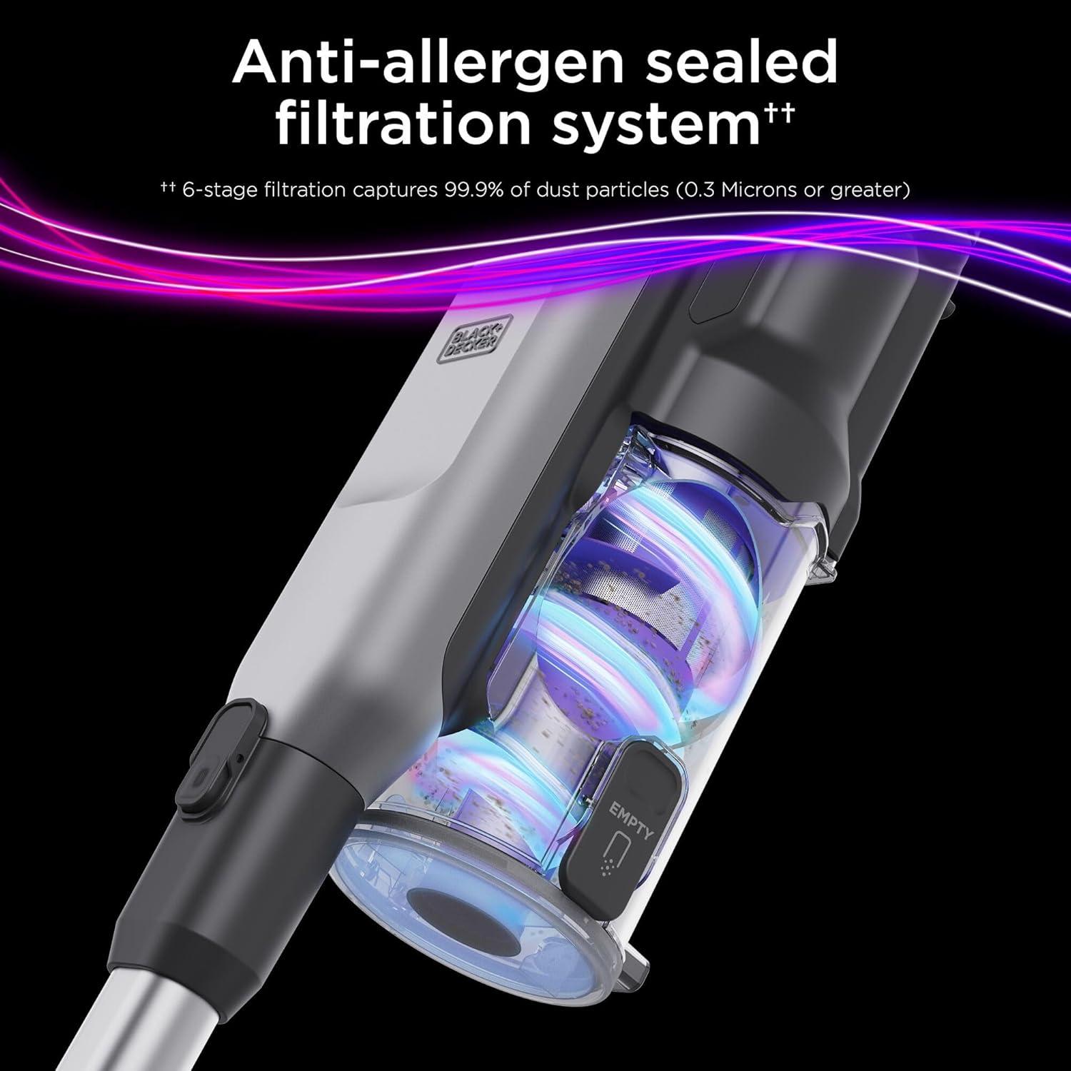 Aspiradora de Varilla Sin Cable BLACK+DECKER 24V 0.75L