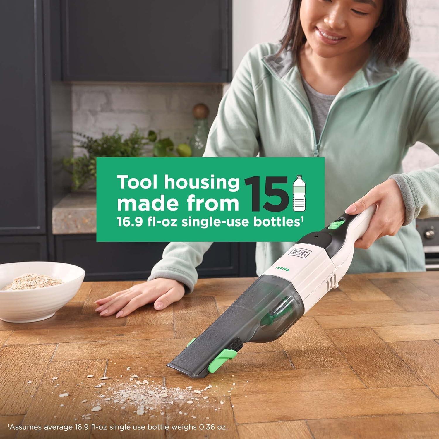 Aspiradora de Mano BLACK+DECKER 8V MAX Inalámbrica 500ml