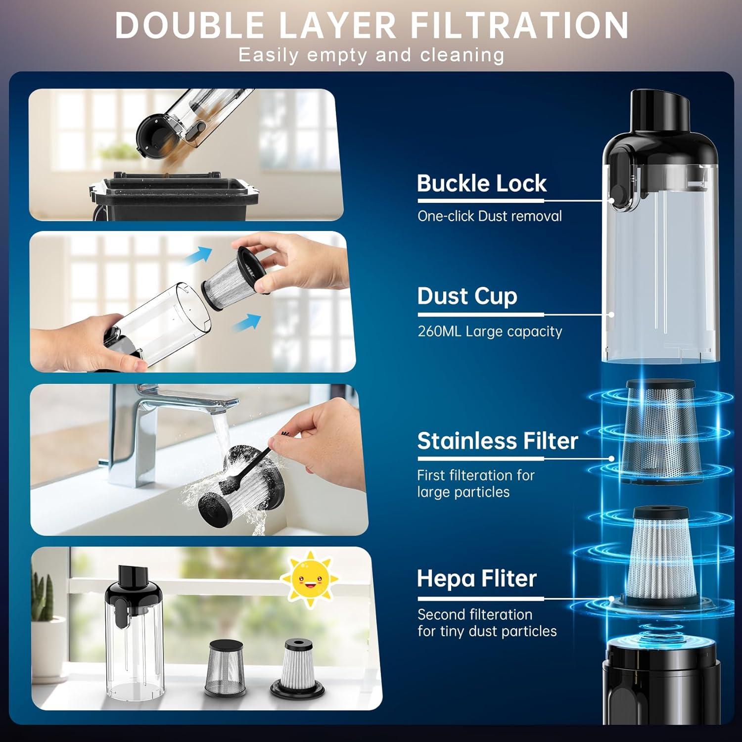 Aspiradora de Mano Inalámbrica Dormzie VC029 16000Pa 0.59kg