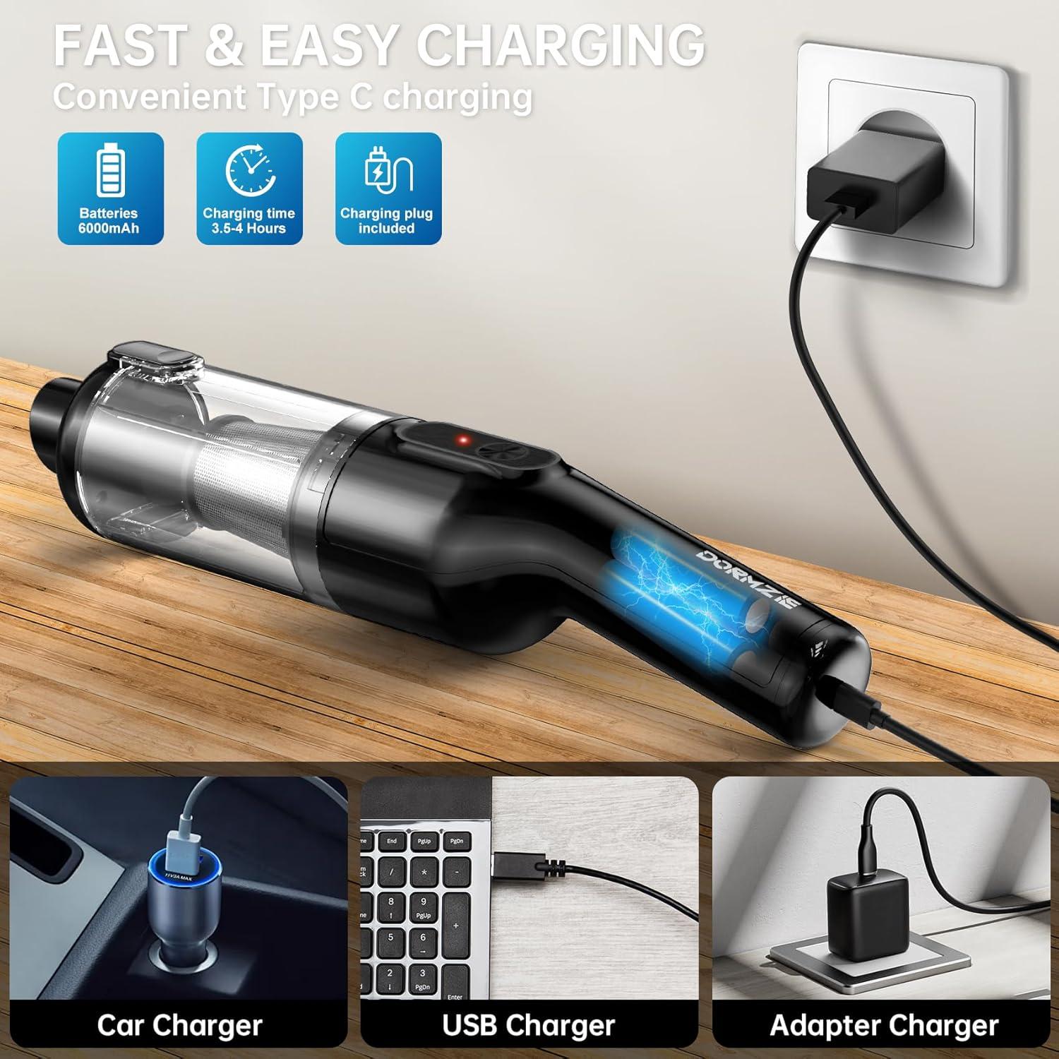 Aspiradora de Mano Inalámbrica Dormzie VC029 16000Pa 0.59kg