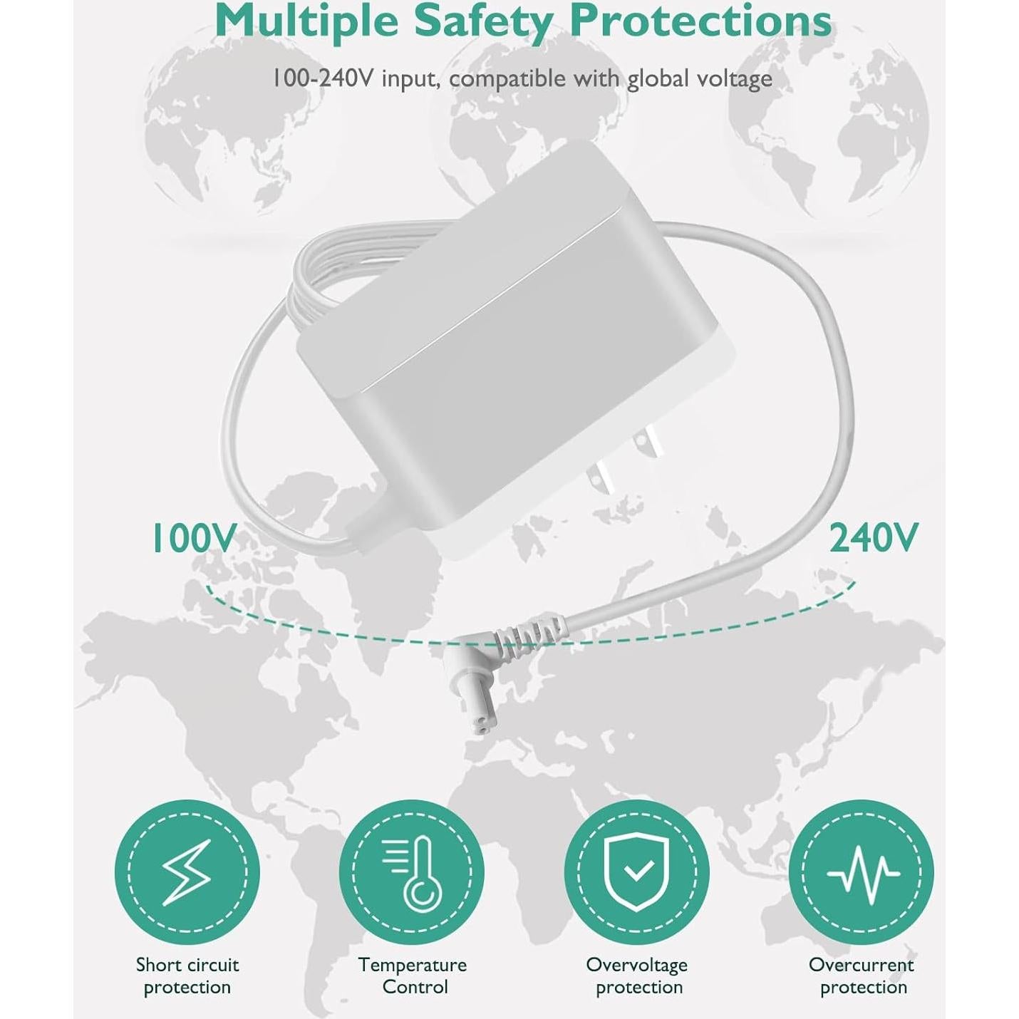 Cargador Lnauy para Aspiradora Black & Decker 14V 1.98m