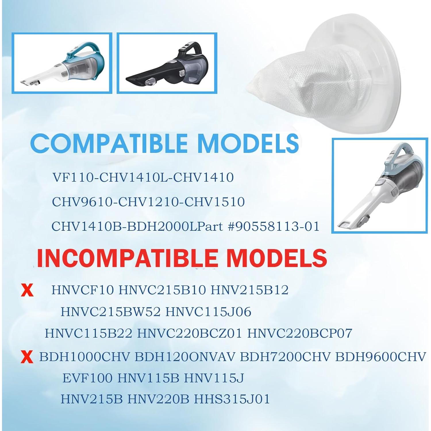 Filtro de Reemplazo EBGRF VF110 para Aspiradora Black & Decker