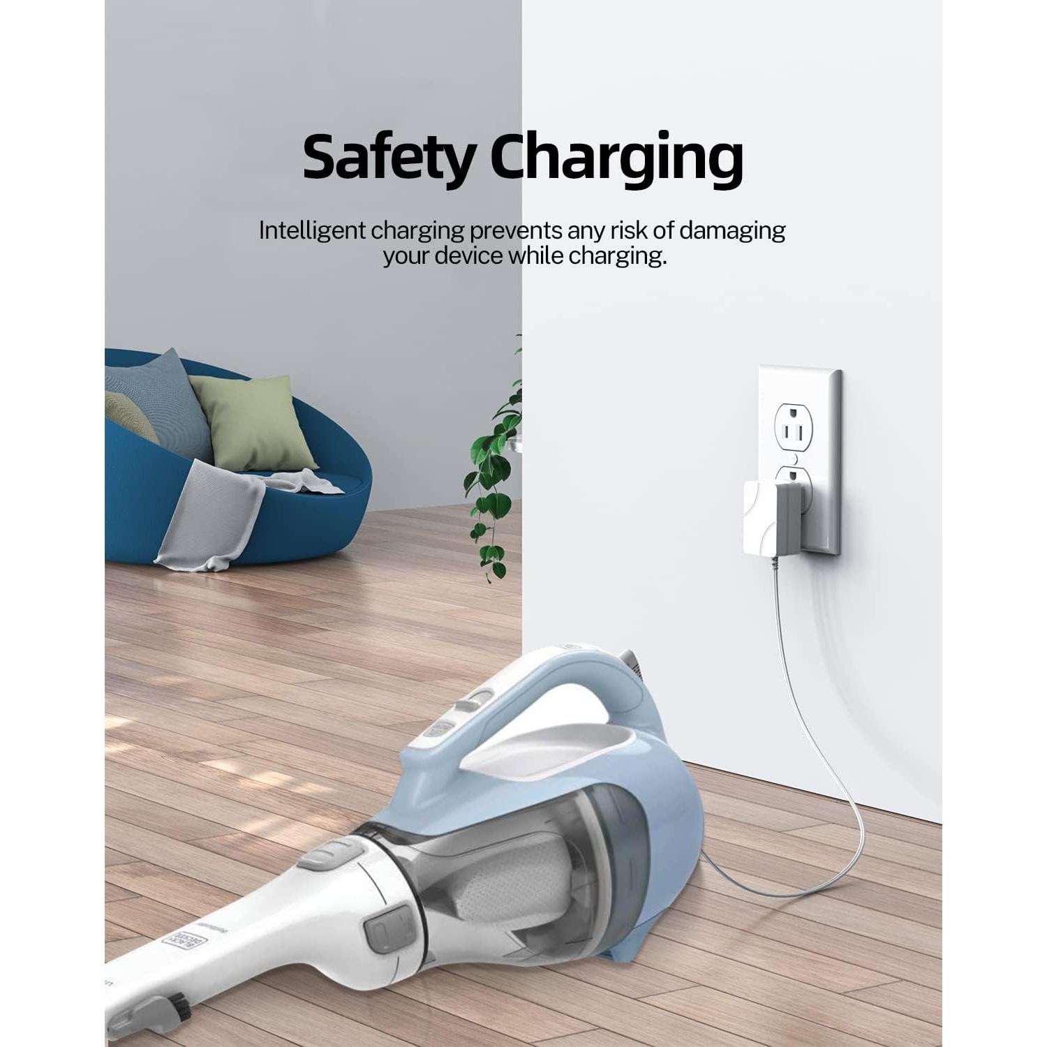 Cargador 15V Pwept para Aspiradora Black & Decker - Adaptador