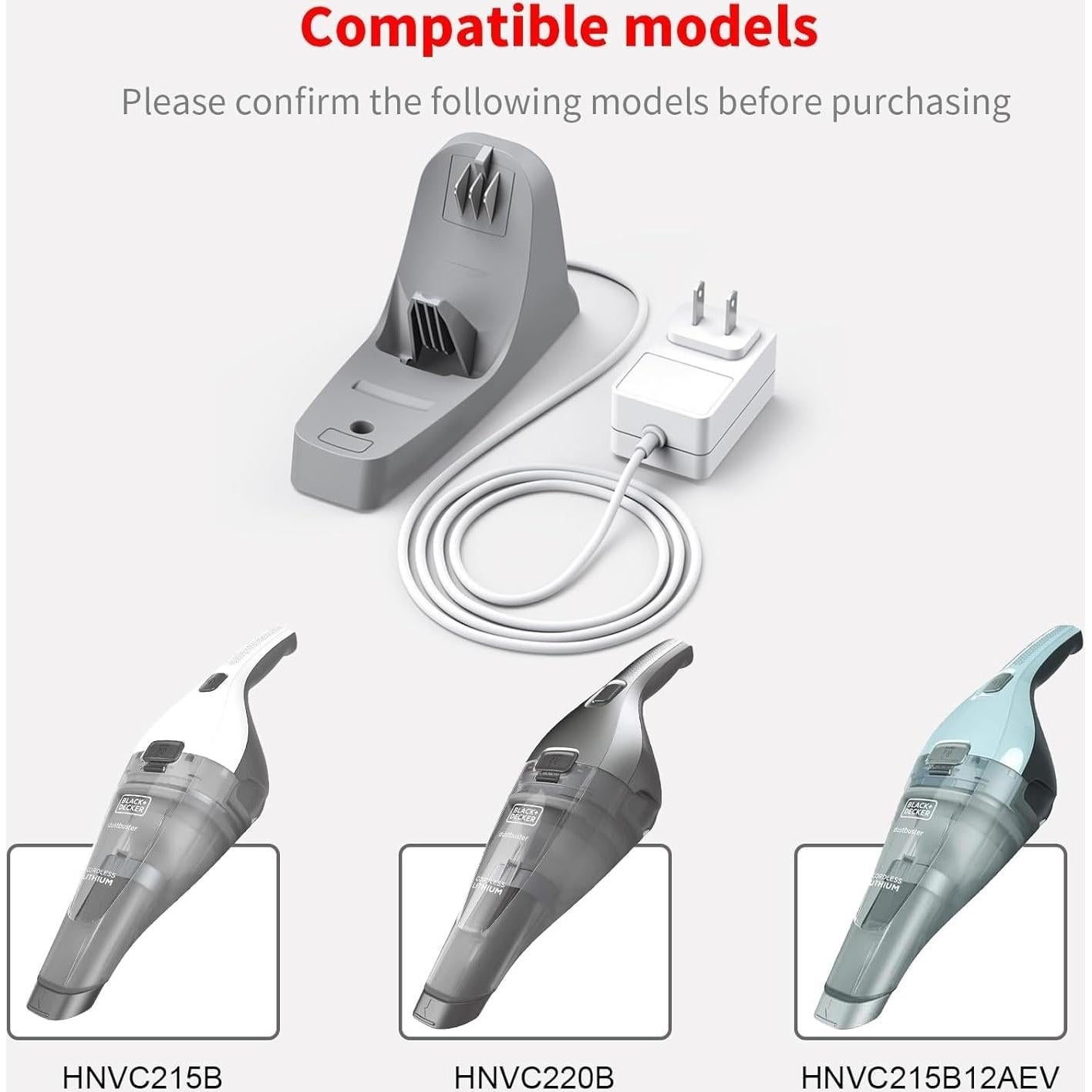 Cargador Base 8.2V 150mA para Black and Decker HNVC215B