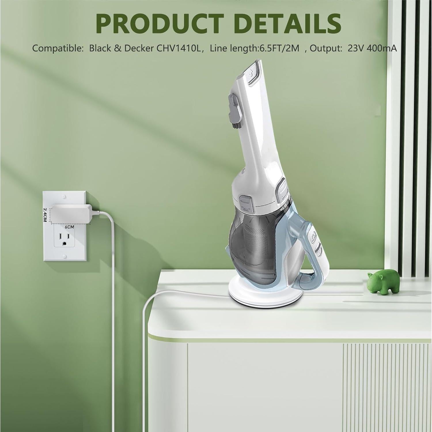 Cargador Black and Decker CHV1410L 23V 400mA Reemplazo