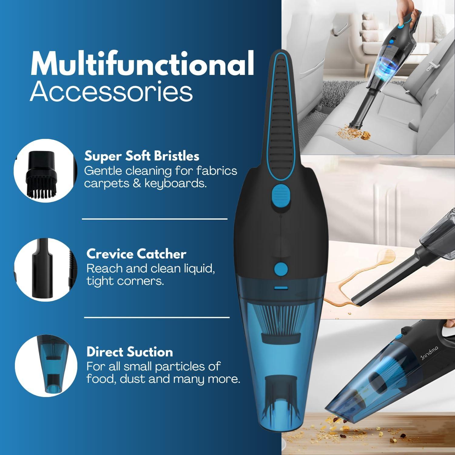 Aspiradora de Mano Inalámbrica Ambrint VACUM-X1 13000PA