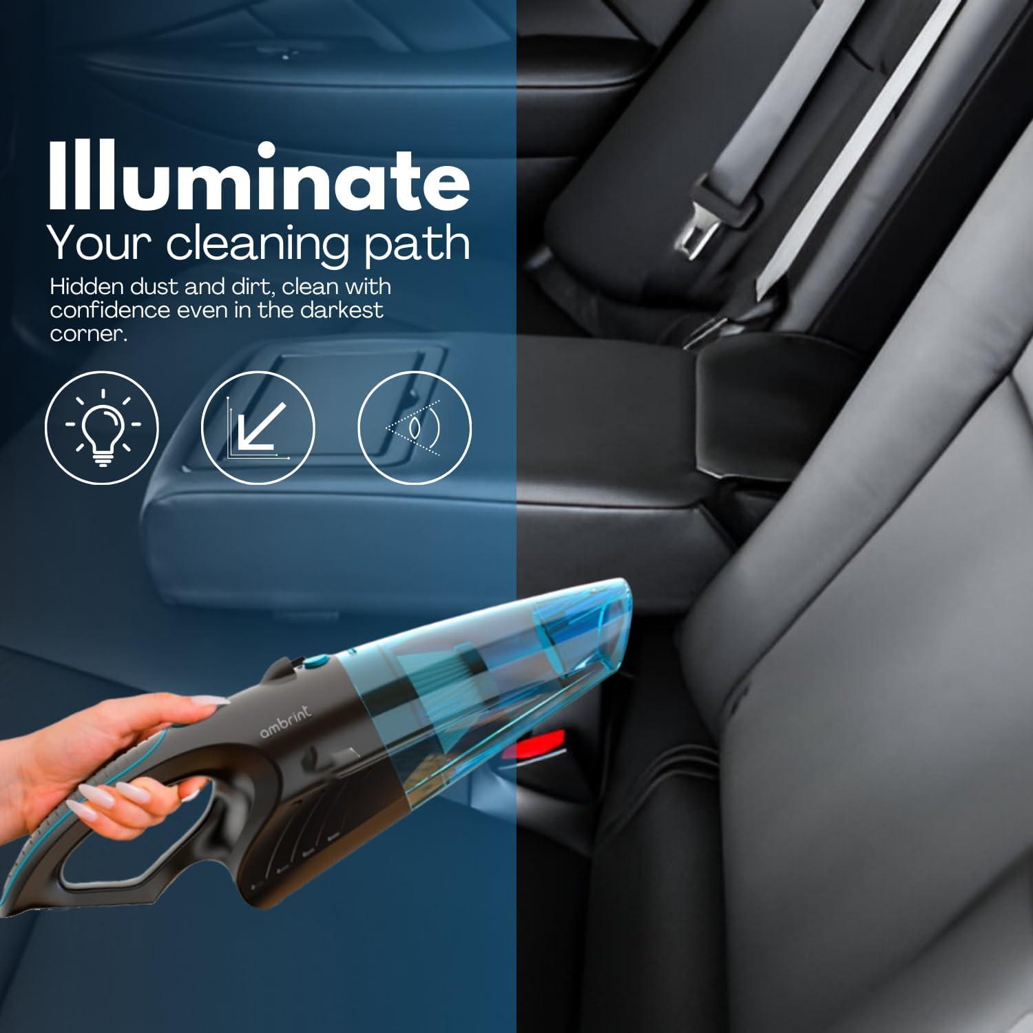 Aspiradora de Mano Inalámbrica Ambrint VACUM-X1 13000PA